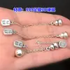 Colgante de Plata Pura S999 con Borla para Atraer la Fortuna Cadena Pulsera de Cristal Tejida a Mano Collar Accesorios Hechos a Mano DIY