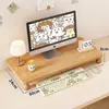 Organizador de escritorio, soporte para computadora de escritorio, elevador de monitor, base para pantalla de visualización, soporte de escritorio