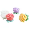 Enfeites de Flor de Rosa, Velas Perfumadas, Formas de Sabão de Silicone, Formas de Bolo para Assar DIY, Formas de Vela Perfumada Prontas