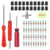 Venta Caliente Transfronteriza Kit de 64 Piezas para Extracción e Instalación de Válvulas Herramienta para Quitar el Núcleo de la Válvula Tapa de Válvula Válvula