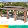Gazebo Externo Pérgola de Videira Tenda de Sol Pavilhão Pátio Externo Jardim Terraço Cobertura Villa Lazer Tenda de Sol de Ferro
