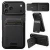 Adecuado para iPhone 18 Pro Max, Funda para Teléfono Apple 17 con Ranura para Tarjeta, Soporte para Samsung S26 Ultra, Funda de Cuero para Google 11