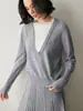 Outono e Inverno Nova Malha de Cashmere Falsa de Duas Peças Feminina Gola Redonda Pulôver Solto Malha Top de Lã Camisa Base