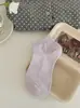 Meias de Algodão de Verão Femininas, Meias Curtas Antiodor para Mulheres, Meias Brancas Curtas Tipo Barco, Meias Finas de Verão até a Panturrilha