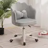 Cadeira com Encosto para Entrega no Mesmo Dia, Banqueta de Toucador de Luxo Leve, Cadeira Pétala Famosa na Internet para Nail Art, Cadeira Giratória para Maquiagem de Quarto