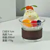 Taza de Café Creativa de Alta Gama con Patrón Vertical de Color Degradado para Colgar de la Oreja, Taza para Bebidas Frías, Taza para Malteada Helado, Vaso para Beber Doméstico
