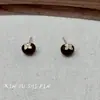Nuevos Pendientes de Caqui Rojo con Goteo de Aceite Ruyi para Otoño e Invierno para Mujer, Pendientes Sencillos, Compactos, Elegantes, Diseño de Nicho de Alta Gama