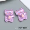 Funda de Teléfono de Gel de Crema de Animales de Cristal Translúcido de Dibujos Animados Material para Bricolaje Accesorios para el Cabello Hechos a Mano Accesorios de Resina