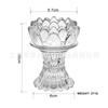 Taça criativa Lotus Candlestick vidro castiçal lâmpada de lótus vela Castiçal mesa adereços aromaterapia vela Copo