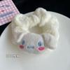 Nuevo anillo de pelo de peluche de perro Sanrio Yugui, coolomi, lindo anillo de pelo de intestino grueso de dibujos animados de otoño e invierno, accesorios para el cabello de corazón de niña