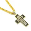 Comercio exterior Europa y Estados Unidos fabricantes de joyería hip-hop directo personalidad diamante cruz colgante collar accesorios para hombre colgante