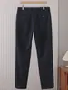 Pantalones casuales para hombre con algodón de Xinjiang, con corte recto, tejido grueso para otoño e invierno, alta elasticidad, resistentes a las arrugas y diseño de pierna recta.. Modelo: 6W234