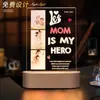 Álbum de Fotos de Personaje de Dibujos Animados Personalizado de Nuevo Producto Transfronterizo Luz Nocturna Regalo Creativo para Pareja Navidad Souvenir de Aniversario Trofeo