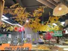 Ramas de flor de cerezo flor de durazno falsa plantas verdes de techo decoración enredaderas de flores de interior pared de celebridad de internet supermercado restaurante habitación cubierta superior fealdad