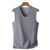 Chaleco Térmico de Felpa para Hombre sin Costuras Cálido con Terciopelo Engrosado Protección contra el Frío Otoño/Invierno Parte Superior de Ropa Interior Base sin Mangas al por Mayor