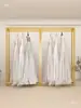 Perchero para Ropa, Percha de Hierro para Vestido de Novia Hanfu, Percha para Ropa Antigua para Tienda de Fotografía de Viajes, Perchero para Ropa de Hombre y Mujer, Diseño Simple de Pie