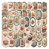 Colección de decoración de pegatinas retro americanas DIY planificador funda de teléfono pegatinas de dibujos animados creativas impermeables venta al por mayor transfronteriza