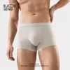 Cuecas Boxers Masculinas Personalizadas 100% Algodão, Algodão de Fibra Longa 7A com Seda de Amora Antibacteriano Roupa Íntima Masculina