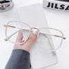Armação de Óculos para Miopia Branco Leitoso para Mulheres, Pode Ser Equipada com Lentes de Prescrição Fotossensíveis Anti-Luz Azul, Armação Grande Simples, Óculos Planos para Afinar o Rosto