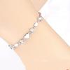Pulsera de amor romántico temperamento elegante plateado a mano joyería de fábrica directa un lote mixto una generación de pelo