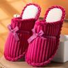 Pantuflas de algodón para mujer, cálidas, antideslizantes y resistentes al desgaste, para uso exterior, de felpa, para hombre, 2024