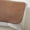 Funda de almohada de bambú de doble cara para verano, funda de almohada de ratán, tapete de almohada fresco para verano, almohadilla de almohada de bambú individual/doble