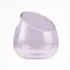 Vaso de vidro transparente redondo chanfrado criativo para atacado, para micro paisagem e suculentas, item de decoração para casa