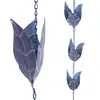 Cadena de Lluvia para Jardín Exterior con Colibríes, Cadena Guía de Agua para Patio, Cadena de Drenaje para Aleros, Cadena de Lluvia para Villa, Decoración de Canalón, Cadena de Bajante