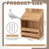 Casa de pájaros de madera, casa de pájaros para exteriores, comedero de jardín, caja de cría, comedero, casa de pájaros para loros y palomas, hecho a medida
