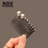 Peine para el Cabello con Perlas, Pasador, Pinza de Alto Nivel para Flequillo, Organizador de Cabello para la Frente, Pinza Lateral, Pasador, Accesorio para el Cabello