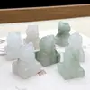 Accesorio de Colgante Sello de León Tridimensional Tallado en Jade Natural de Tianshan de Xinjiang, Adorno de Sello de Mascota Linda de Jade