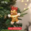 Pingentes de Natal de plástico dourado galvanizado transfronteiriços, pingentes de árvore de Natal de desenho animado de alta qualidade, decorações de festa, enfeites de janela