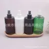 Botella rociadora negra de 300 ml, botella de hidrosol azul, botella de laca para el cabello, botella rociadora de agua floral, botella rociadora marrón de hombro plano de 300 ml