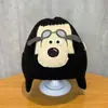 Gorro de punto de perro volador de dibujos animados para niños, gorro cálido para cubrir las orejas de otoño e invierno, gorro de bebé lindo, unisex para niños y niñas