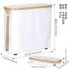 Longitud de paquete individual 44 cm cesto de almacenamiento para papel higiénico cesto de almacenamiento visible para artículos diversos cesto de almacenamiento para ropa toalla de papel a prueba de polvo con tapa