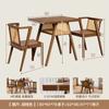Madera Maciza Balcón Mesa Pequeña de Té 2025 Nuevo Hogar Mesa y Silla Combinación para Ocio para Beber Té Una Mesa Dos Sillas Mesa de Té Mesa de Té