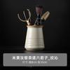 Tetera de Cerámica Beige Kiln Ru Tazón Individual con Tapa Olla Doméstica de Cerámica Atrapada a Mano Juego de Té Kung Fu Se Puede Abrir para Criar Tamaño Pequeño Estilo Nuevo