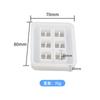 Diy Crystal Drop Glue Beads Molde de Silicone com Furos Jóias Artesanais Pingente Esfera Ice Grill Amazon