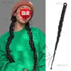Trenzas Postizas, Trenzas de Cabello Falso, Pelucas Extra Largas para Sesiones de Fotos, Cabello Falso Estilo Europeo y Americano, Extensiones de Cola de Caballo, Trenzas de Boxeadora, Trenzas a Prueba de Viento