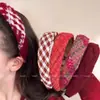 Diadema Roja de Año Nuevo para Mujer 2026 Nuevo Estilo Diadema de Gama Alta para un Look Festivo, Adecuada para Lavarse la Cara y Peinar el Cabello