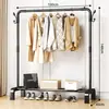 Simples Rack de Secagem de Roupas Móvel para Dormitório Interno de Chão para Casa Quarto Pendurar Roupas Dobrável Poste Único
