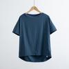 De Vuelta a la Acción Camiseta Deportiva Holgada de Manga Corta para Yoga Transfronterizo Top Deportivo para Mujer Verano Nuevo Ropa de Yoga Cubre