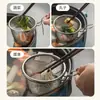 Colador de Malla de Acero Inoxidable para Restaurante de Hot Pot, Uso Comercial para Hot Pot Picante, Colador de Fideos para Sopa con Gancho para Cocinar Fideos