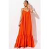 Punto 8078 Vestido de Playa para Mujeres Embarazadas Amazon Europeo y Americano Sexy de Tirantes sin Mangas Color Largo Gran Vestido de Baile para Mujer