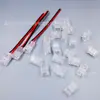 Conector sin soldadura para tira LED con hebilla de cristal conector para tira 2835 5050 COB 10mm8mm