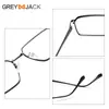 Nuevo Marco de Gafas Retro Marco Completo para Hombre Gafas Anti-Luz Azul Miopía Marco de Gafas Poligonal de Metal de Acero Inoxidable para Mujer