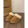 Pantuflas de Algodón con Suela Gruesa para Mujer, Uso Exterior Otoño e Invierno, Nuevo Modelo 2026, Mocasines Cerrados de Peluche, Botas de Nieve con Forro de Lana