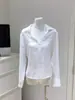 Chuwu STUDIO Alta Inteligencia También Necesita Belleza Casual Holgada Camisa de Lino 100% para Mujer Primavera Verano Ligera Transpirable
