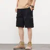Novos shorts cargo de vários bolsos para homens, calças de comprimento médio, tamanho grande, corte solto, esportivos casuais, cor sólida, calças de verão