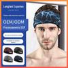 Faixa de Cabelo Esportiva Masculina Antiperspirante Faixa Guiadora de Suor Lycra Respirável Corrida Ciclismo Yoga Dança Fitness Faixa de Cabeça Personalizada